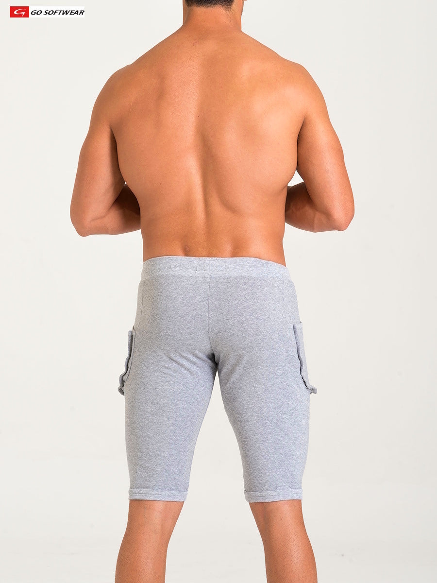 Go Softwear 4954 Men's California Bliss Yoga Short - Heather Grey