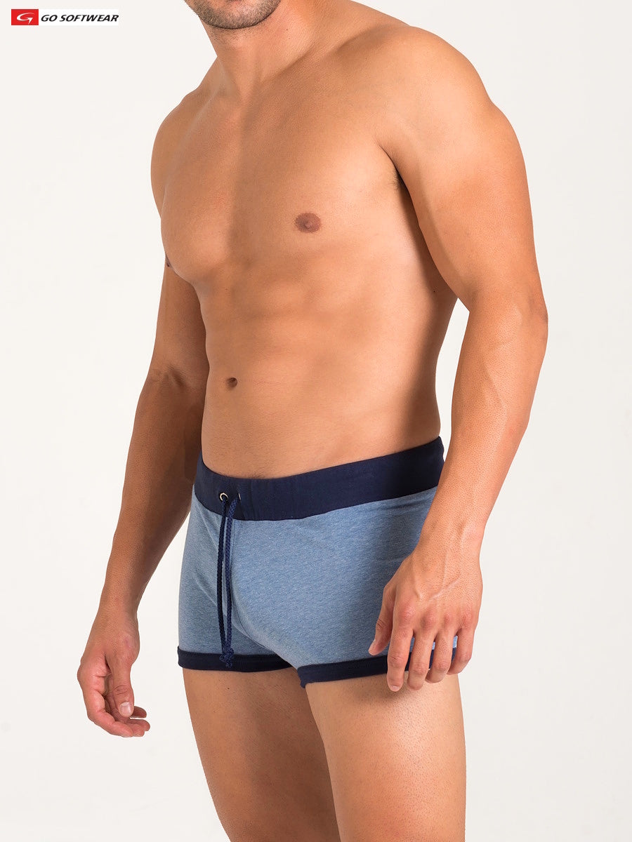 Go Softwear 4943 Men's California Bliss Row Short - Lite Denim