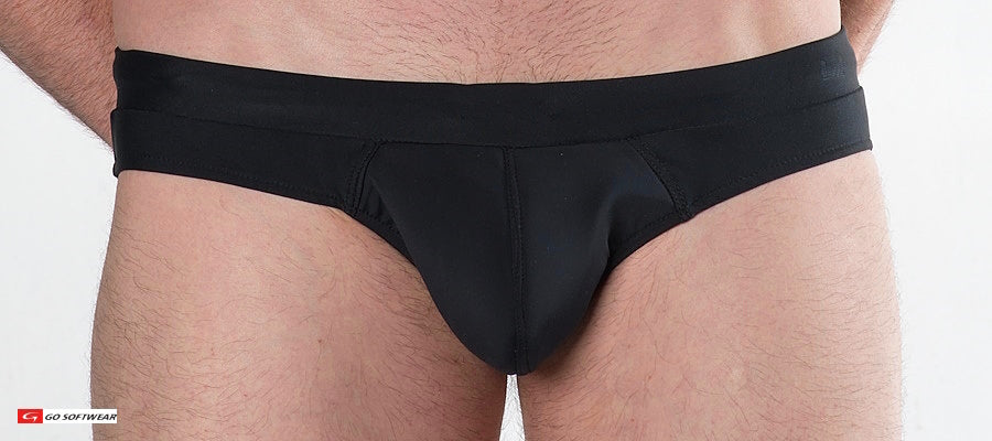 Go Softwear 4581 Men's Boost Swim Brief - Black