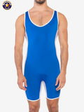 AMERICAN JOCK 8408 Men's Sports Takedown Singlet - Royal Blue