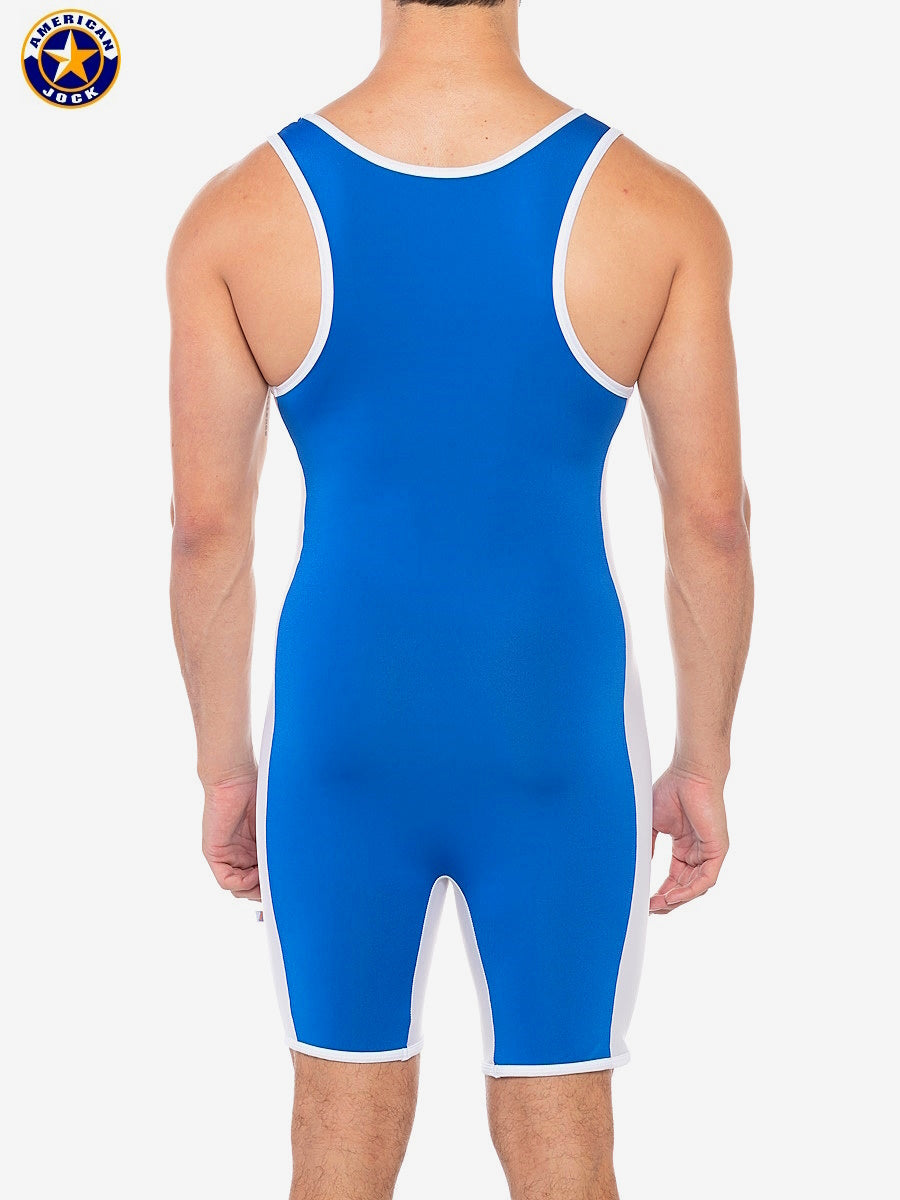 AMERICAN JOCK 8408 Men's Sports Takedown Singlet - Royal Blue