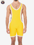 AMERICAN JOCK 8406 Men's Sports Freestyle Singlet - Gold Yellow