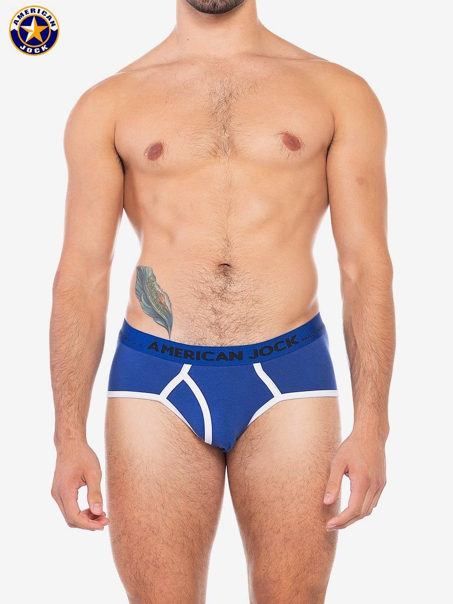 AMERICAN JOCK 8402 Men's Sport Brief - Royal Blue