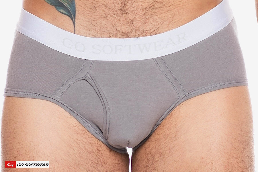 Go Softwear 2721 Men's Boost Padded Pouch Brief - Pewter