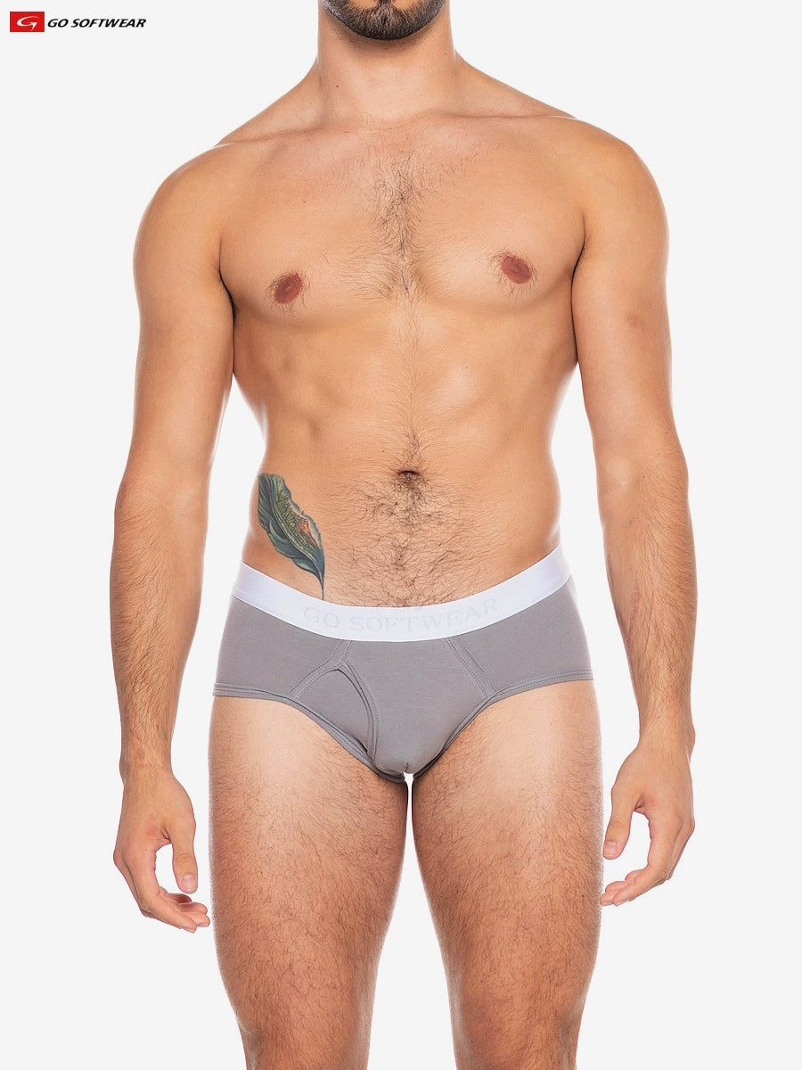 Go Softwear 2721 Men's Boost Padded Pouch Brief - Pewter