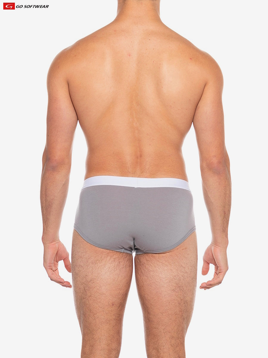 Go Softwear 2721 Men's Boost Padded Pouch Brief - Pewter