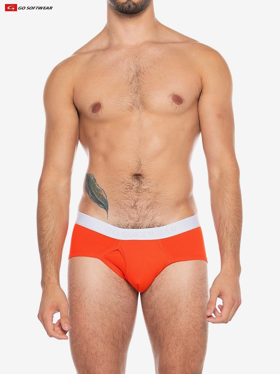 Go Softwear 2721 Men's Boost Padded Pouch Brief - Mandarin