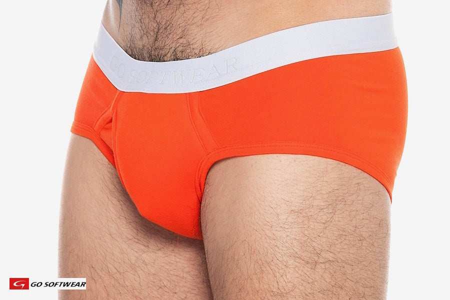 Go Softwear 2721 Men's Boost Padded Pouch Brief - Mandarin
