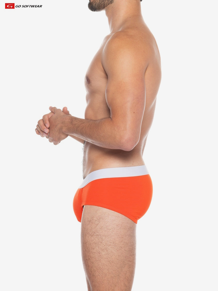 Go Softwear 2721 Men's Boost Padded Pouch Brief - Mandarin