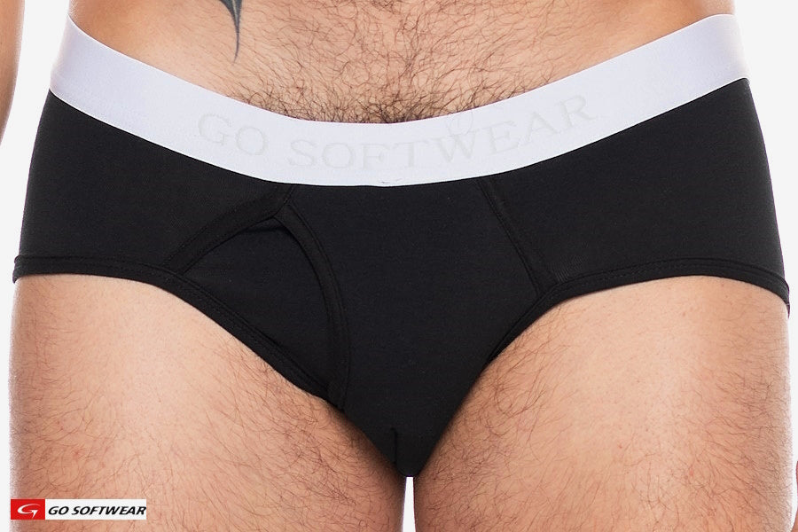 Go Softwear 2721 Men's Original Super Padded Pouch Brief - Black