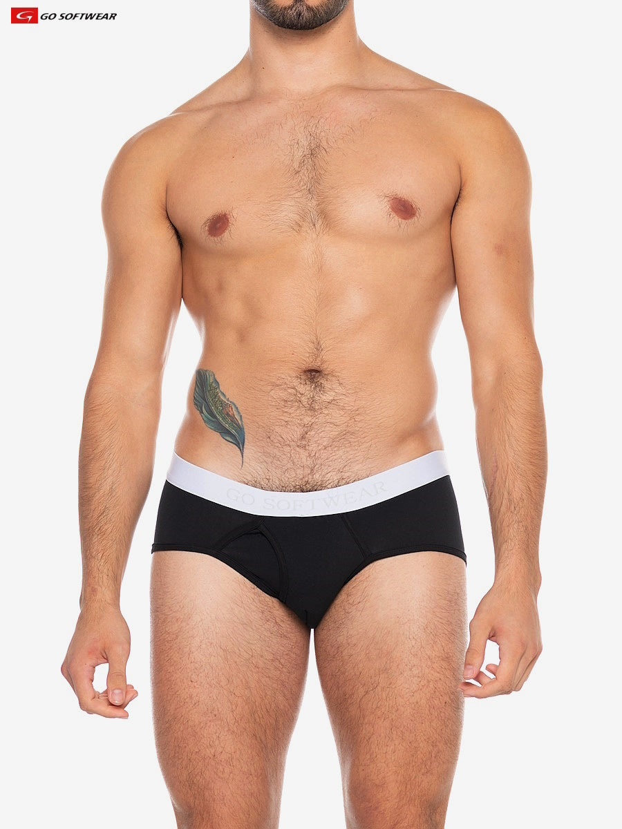 Go Softwear 2721 Men's Original Super Padded Pouch Brief - Black