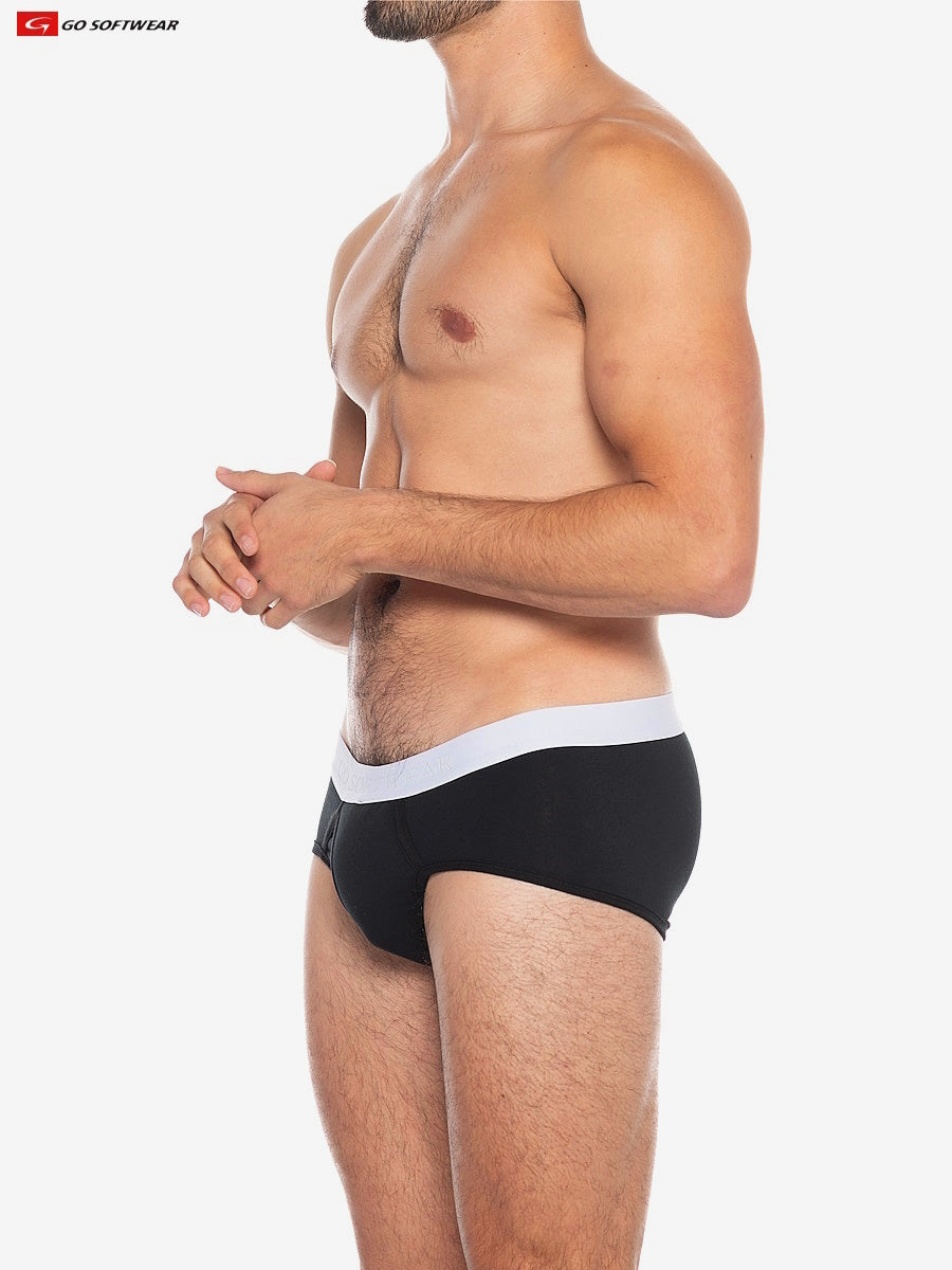 Go Softwear 2721 Men's Original Super Padded Pouch Brief - Black
