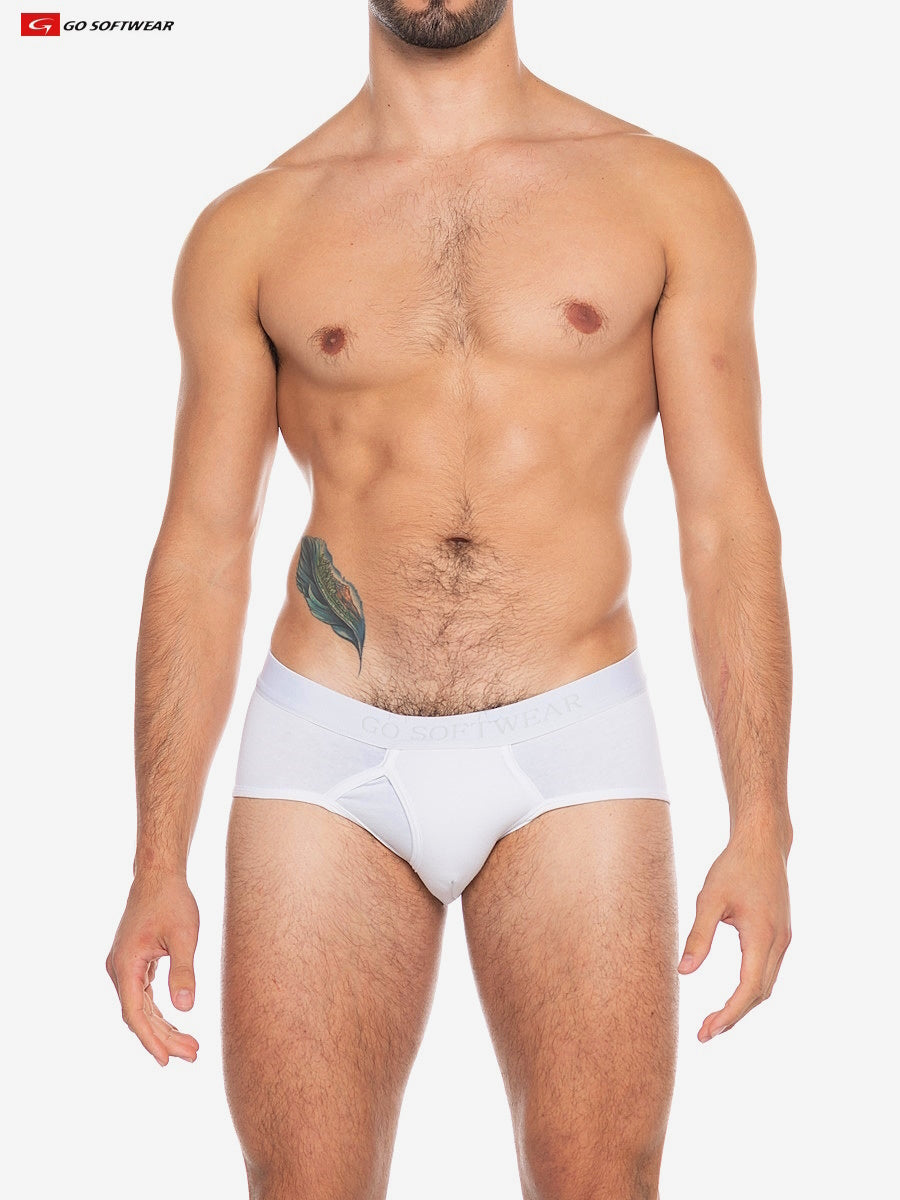 Go Softwear 2721 Men's Original Super Padded Pouch Brief - White