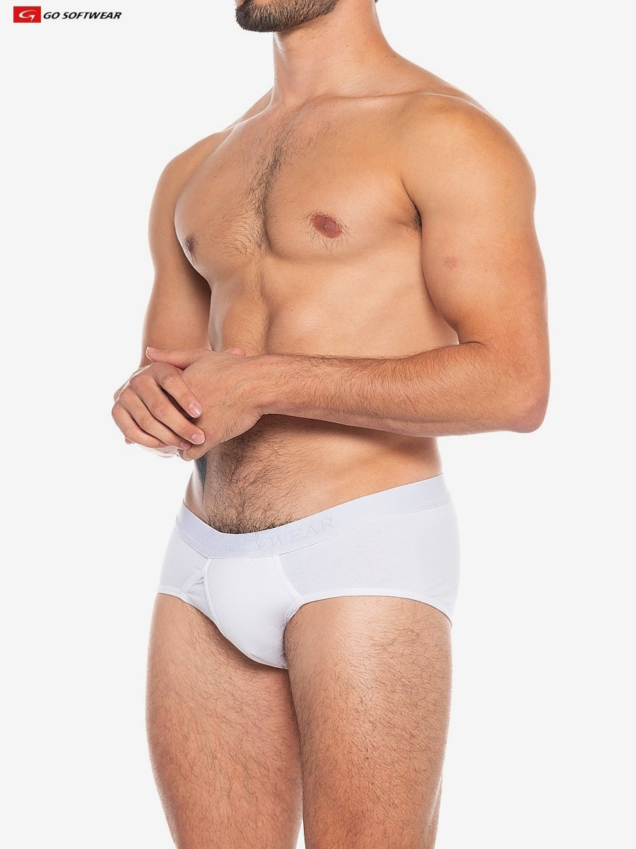 Go Softwear 2721 Men's Original Super Padded Pouch Brief - White