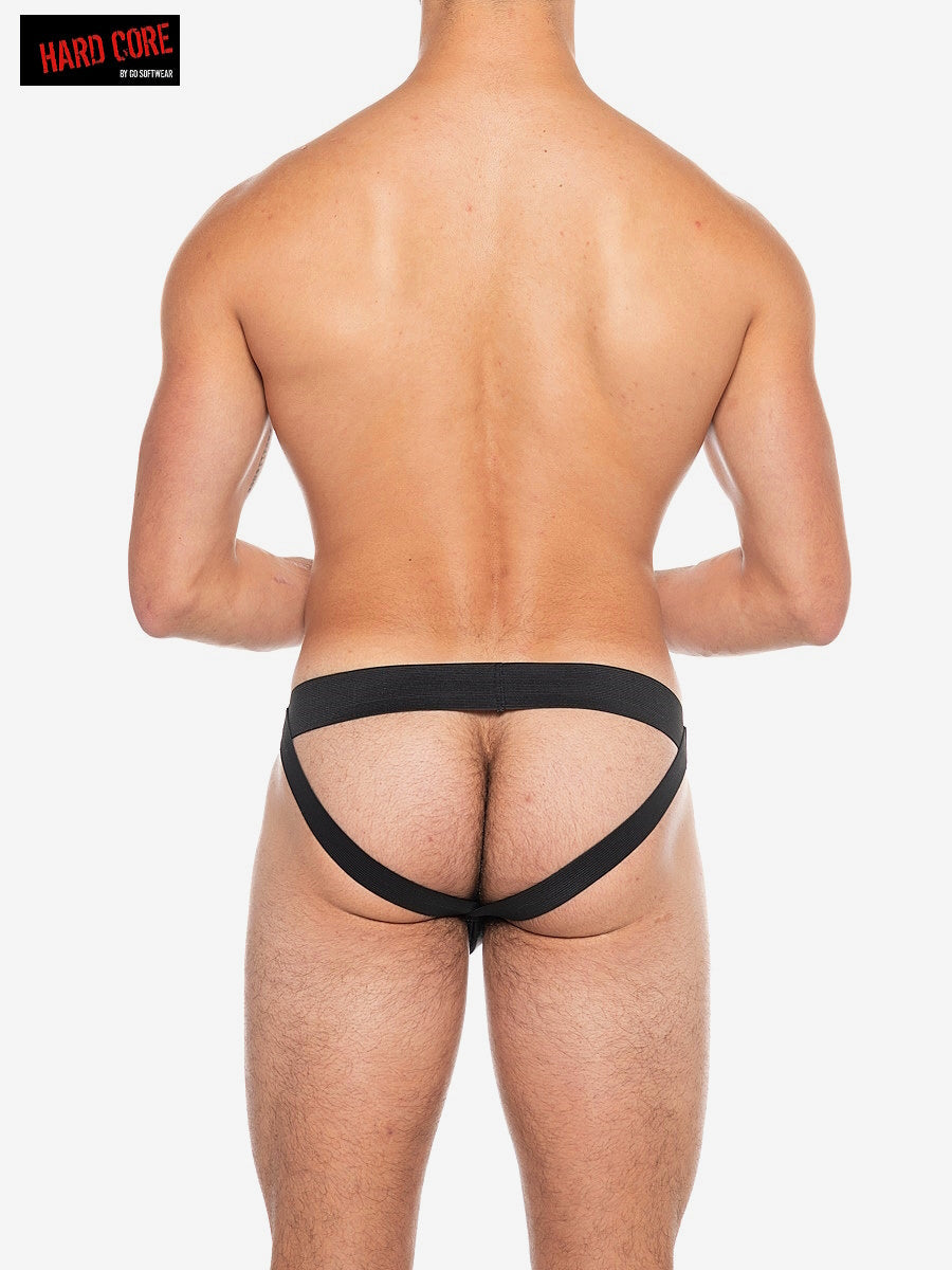 Hard Core 5539 Men's X Scrotal Suspensory Jockstrap - Midnight