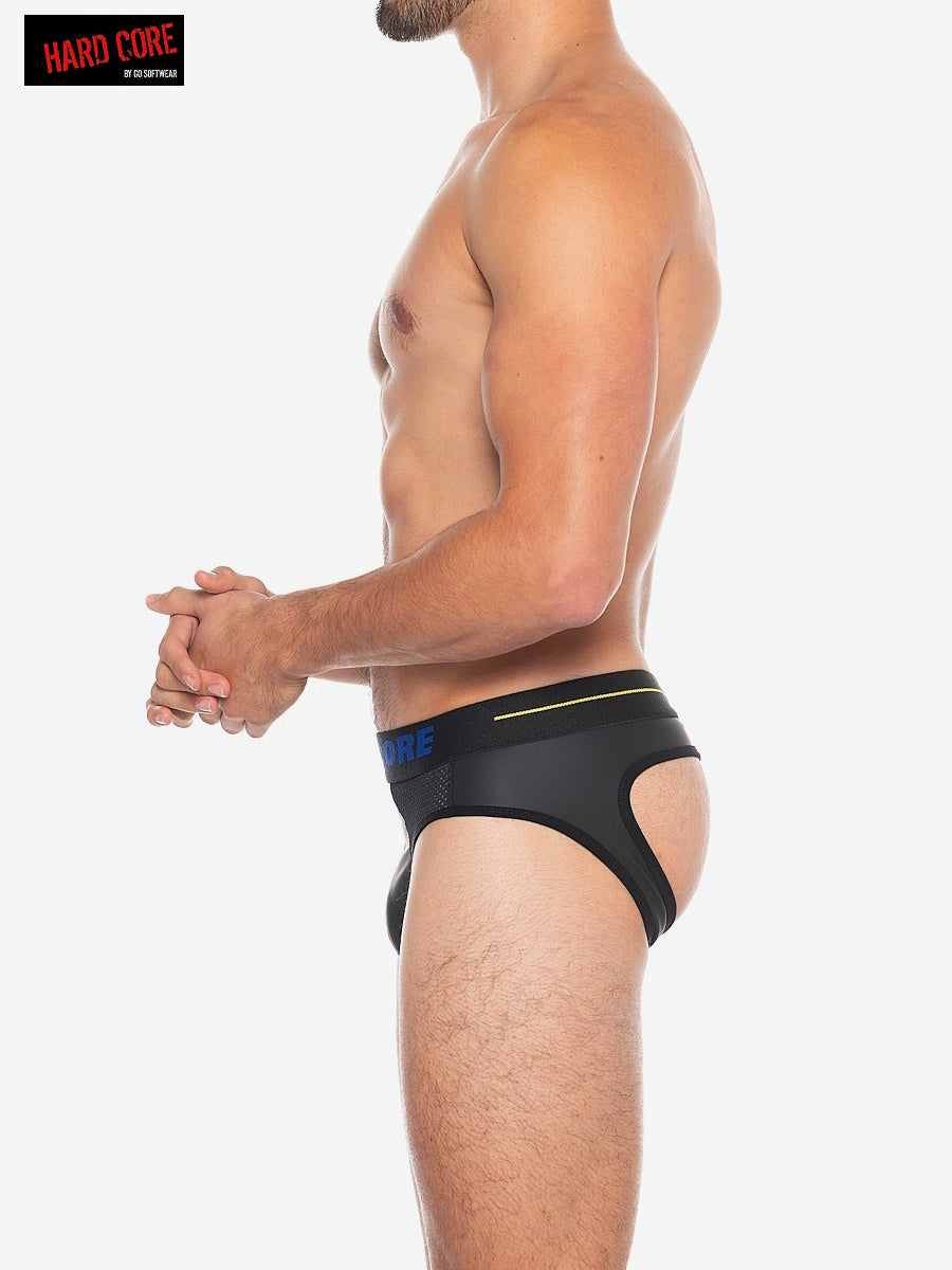 Hard Core 5522 Men's X Backless Brief - Midnight