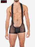Hard Core 5533 Men's X Deep Scoop Mini Mesh Singlet - Midnight