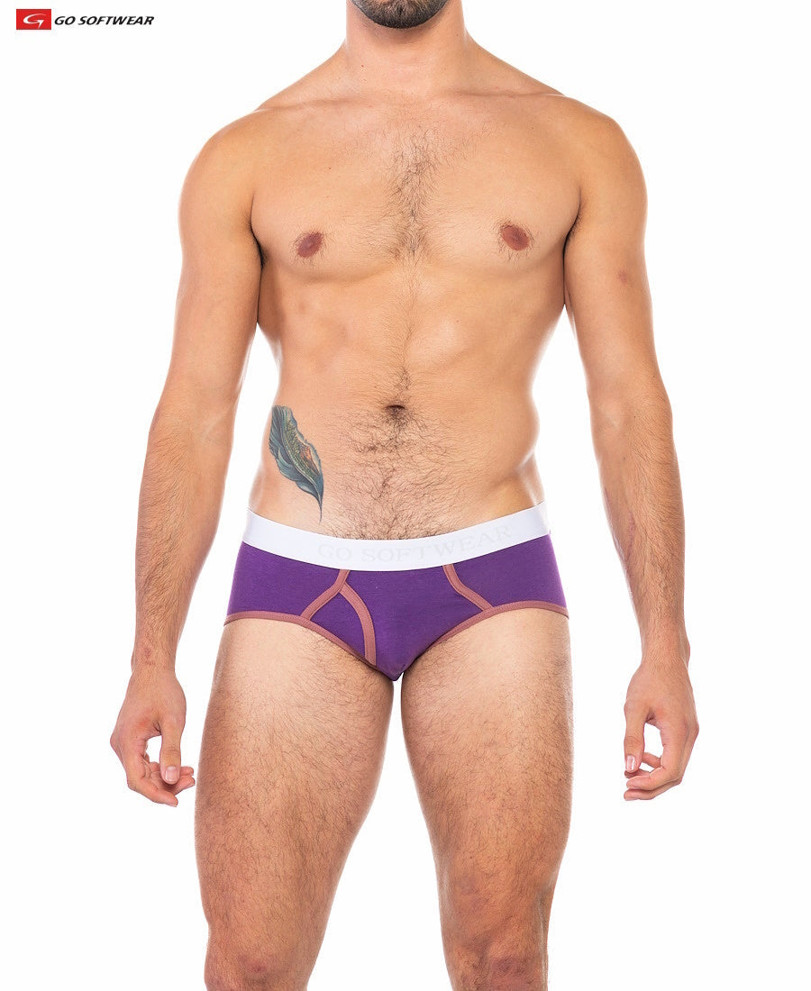 Go Softwear 2021 Men's Cal. Classic Boy Brief - Amethyst/Plum Wine