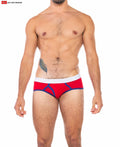 Go Softwear 2021 Men's Cal. Classic Boy Brief - Scarlet/Royal Blue