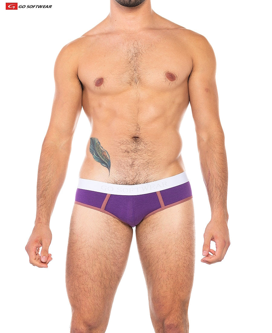 Go Softwear 2011 Men's Cal. Classic Lo Rise Brief - Amethyst/Plum Wine
