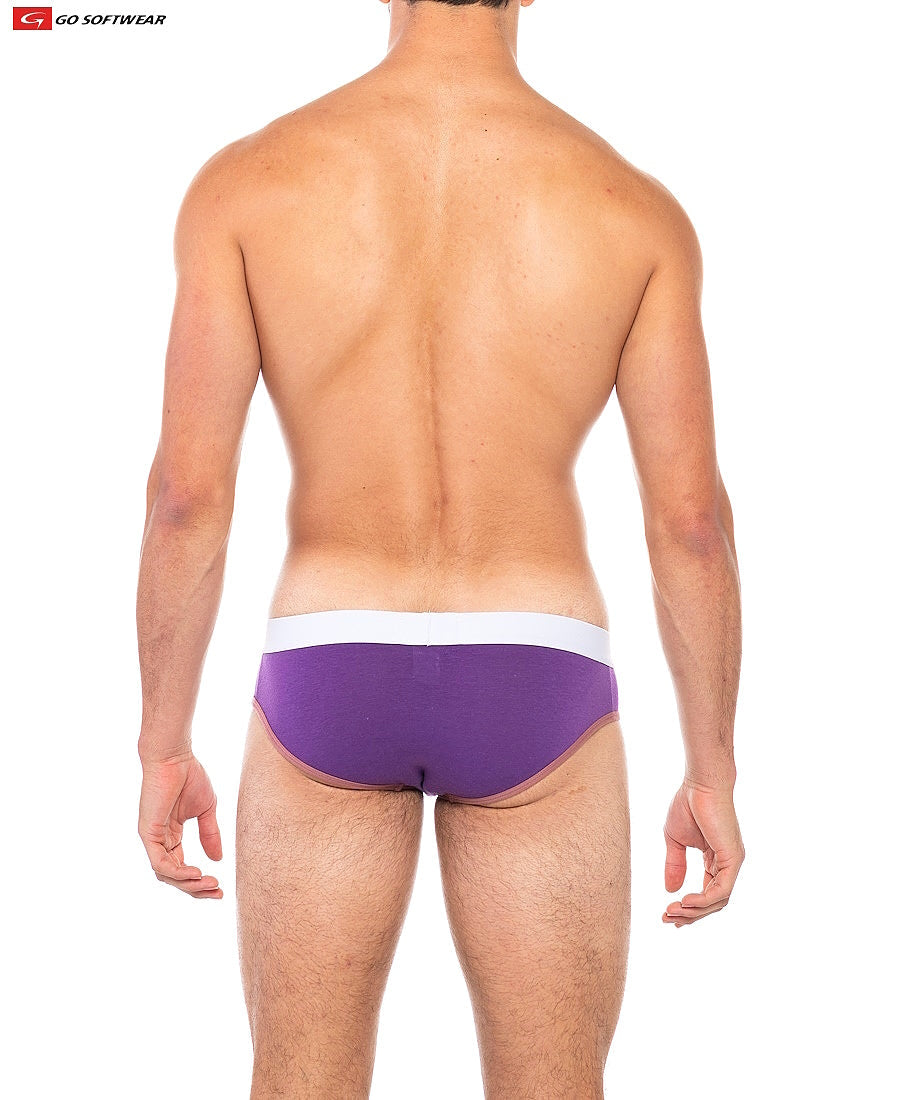 Go Softwear 2011 Men's Cal. Classic Lo Rise Brief - Amethyst/Plum Wine