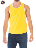 AMERICAN JOCK 8405 Men's Sports Deep Armhole Tank - Gold Yellow