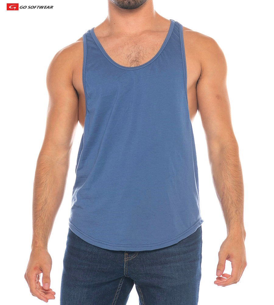 Go Softwear 4725 Men's Athletic Y-Back Tank Top - Dusk Blue