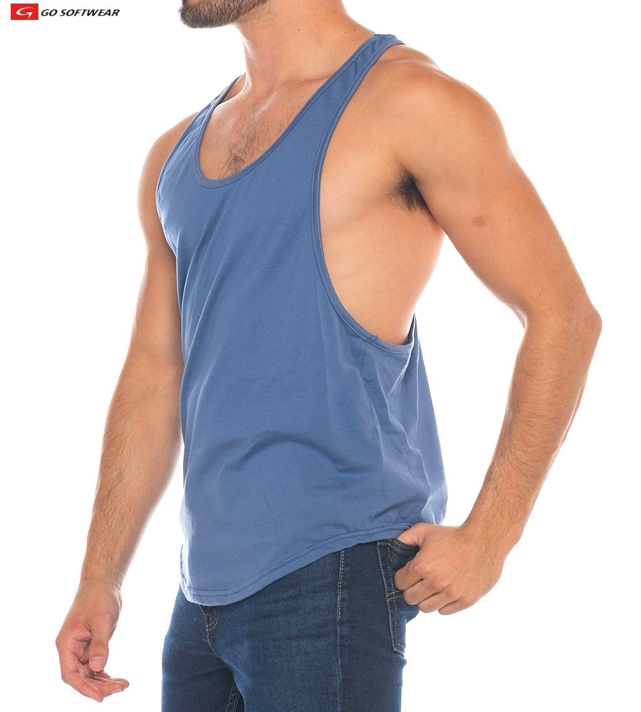 Go Softwear 4725 Men's Athletic Y-Back Tank Top - Dusk Blue
