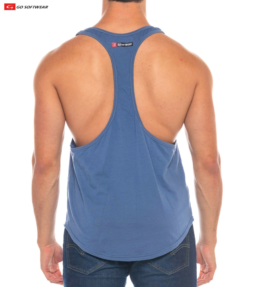 Go Softwear 4725 Men's Athletic Y-Back Tank Top - Dusk Blue