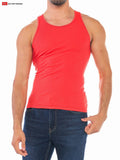 Go Softwear 4915 Men's Resort Rib Tank - Calypso Coral