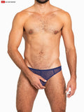Go Softwear 3355 Men's Sheer Mesh Thong - Navy Blue