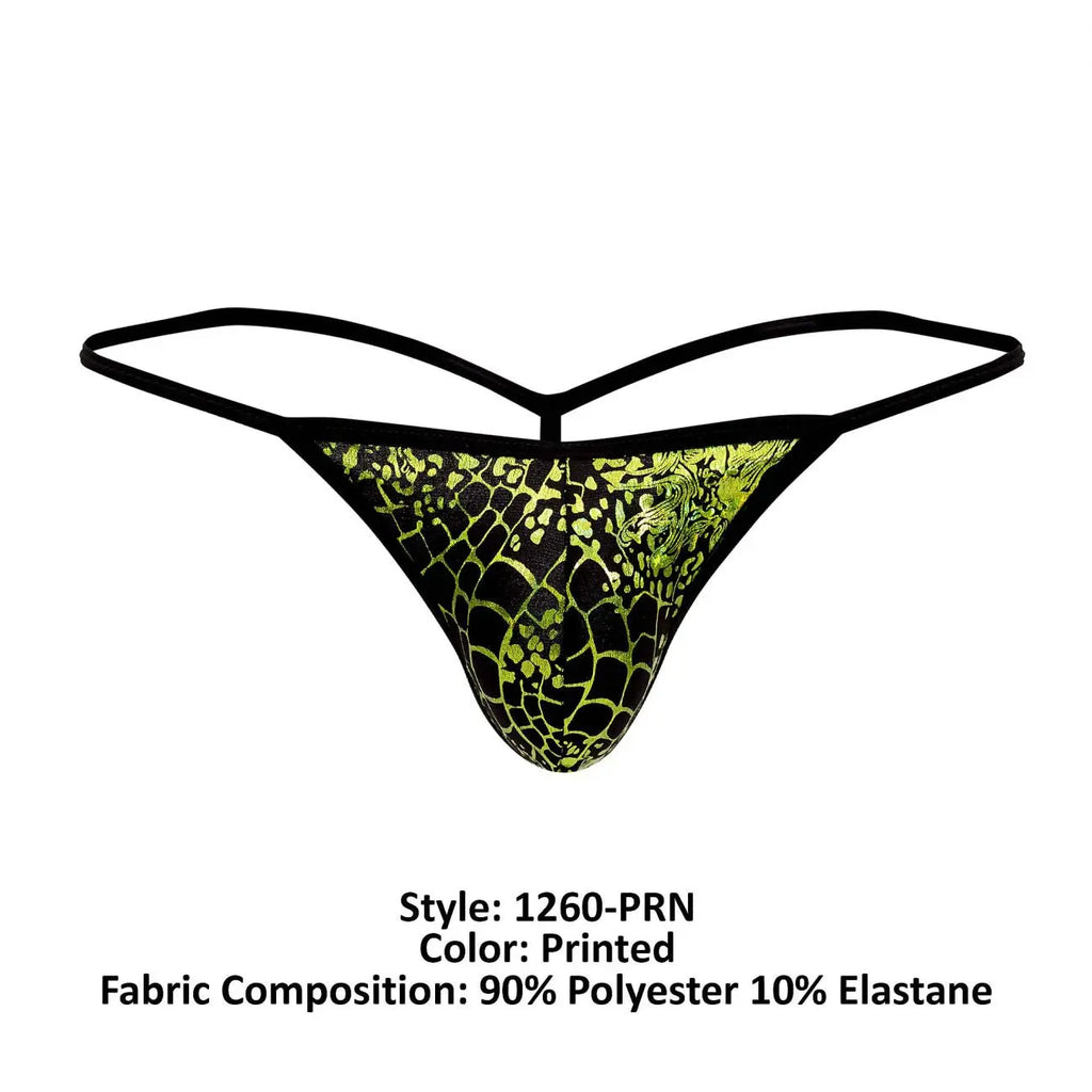 Doreanse Men's Underwear 1260-PRN Space Venom Thongs Color Printed