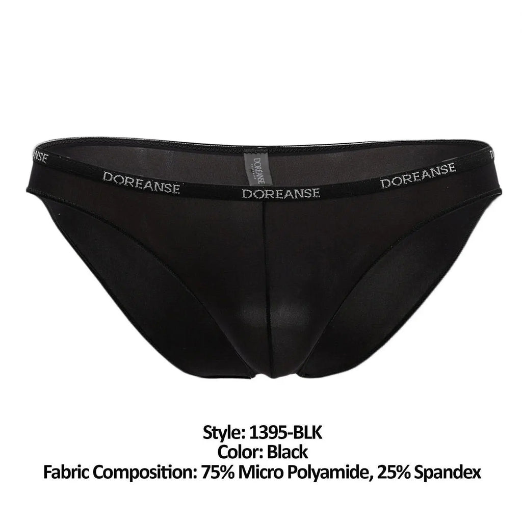 Doreanse Men's Underwear 1395-BLK Aire Bikini Color Black
