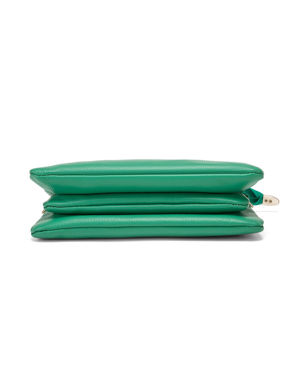 CANDICE LEATHER WALLET WITH SHOULDER STRAP- E1-0809-GRN-SALE
