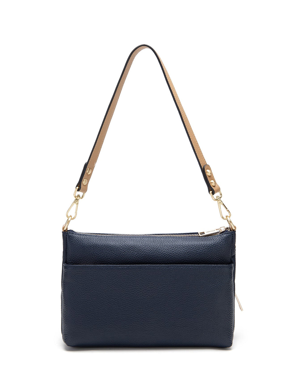 FELICITY LEATHER XBODY BAG- E1-0814A-NVY/CAM