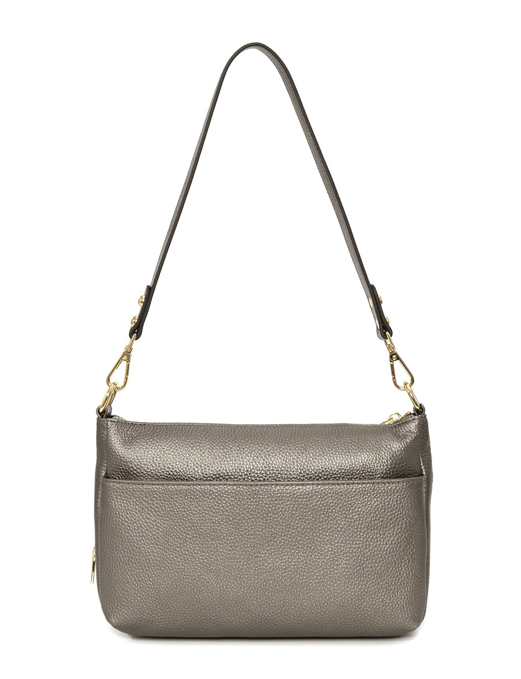 FELICITY LEATHER XBODY BAG- E1-0814A-PEWTER