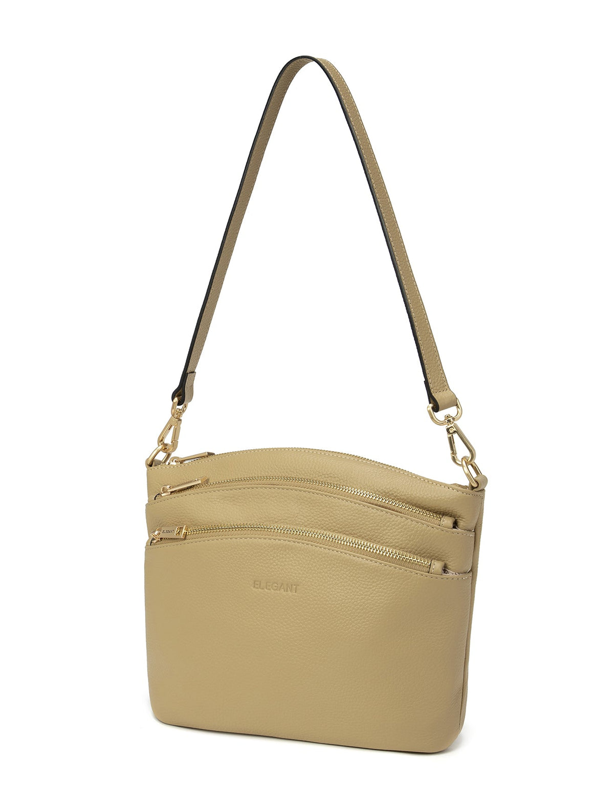 GRACE LEATHER XBODY BAG- E1-0818-ARTICHOKE