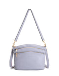 GRACE LEATHER XBODY BAG- E1-0818-CORNFLOWER