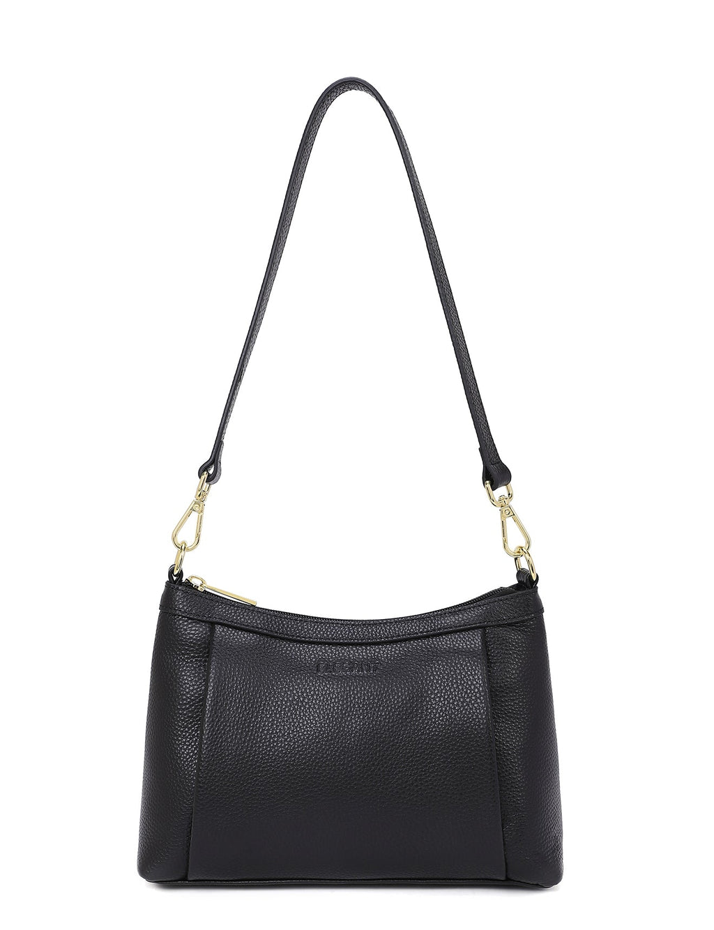 MARCIA LEATHER XBODY BAG- BLACK- E1-0830-BLK- SALE