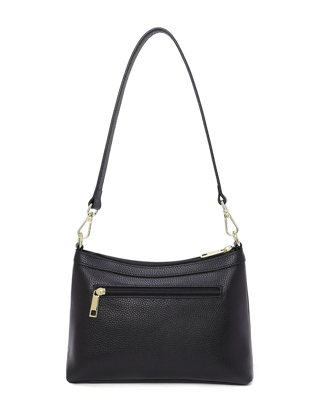 MARCIA LEATHER XBODY BAG- BLACK- E1-0830-BLK- SALE