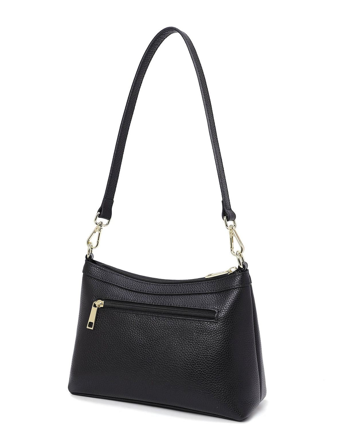 MARCIA LEATHER XBODY BAG- BLACK- E1-0830-BLK- SALE