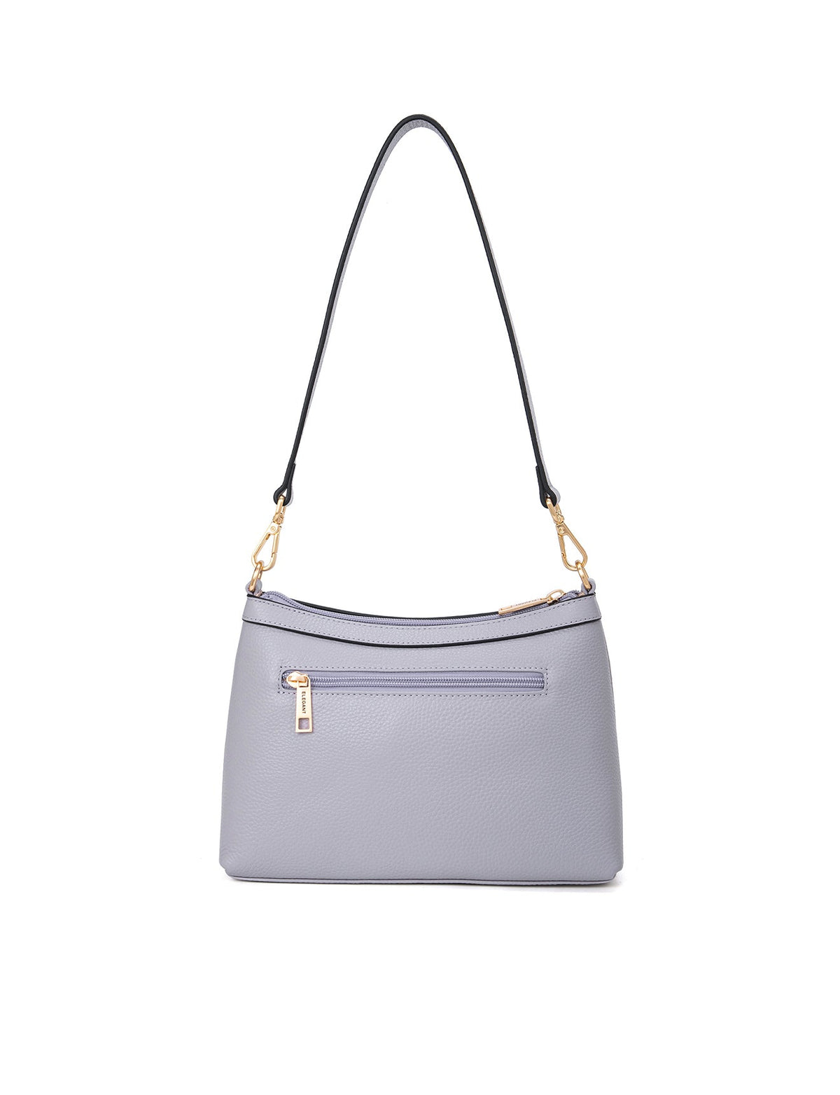 MARCIA LEATHER XBODY BAG- BLACK- E1-0830-CORNFLOWER