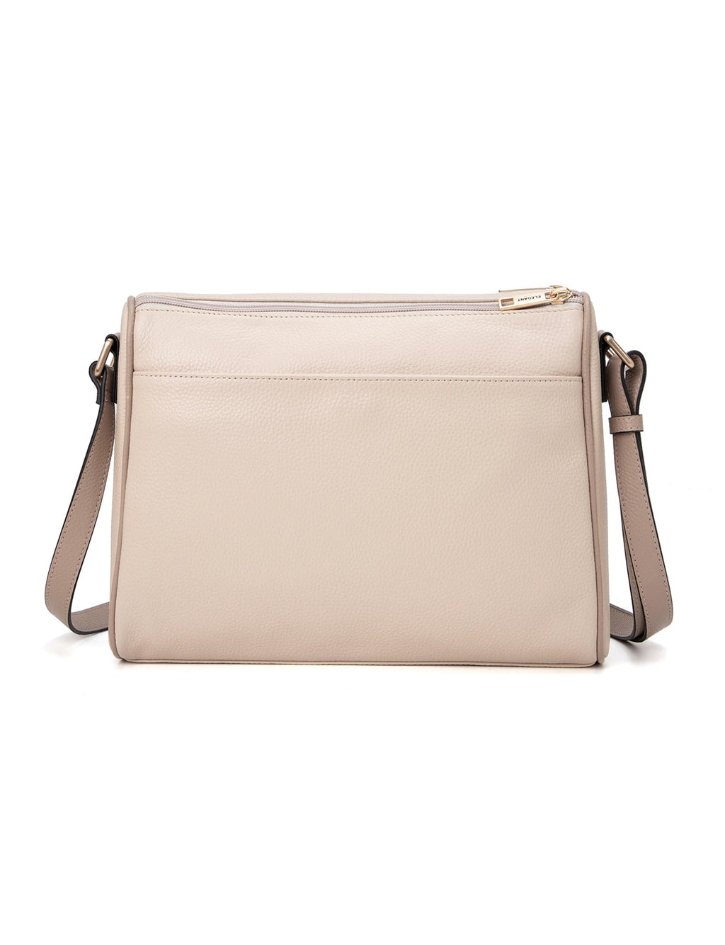 KATRINA MULTI COMPARTMENT LEATHER XBODY BAG- E1-0835-IVORY/PUTTY-SALE