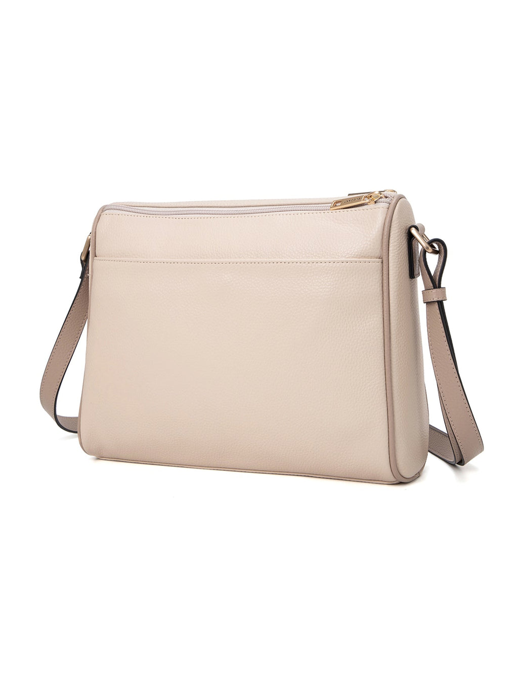 KATRINA MULTI COMPARTMENT LEATHER XBODY BAG- E1-0835-IVORY/PUTTY-SALE