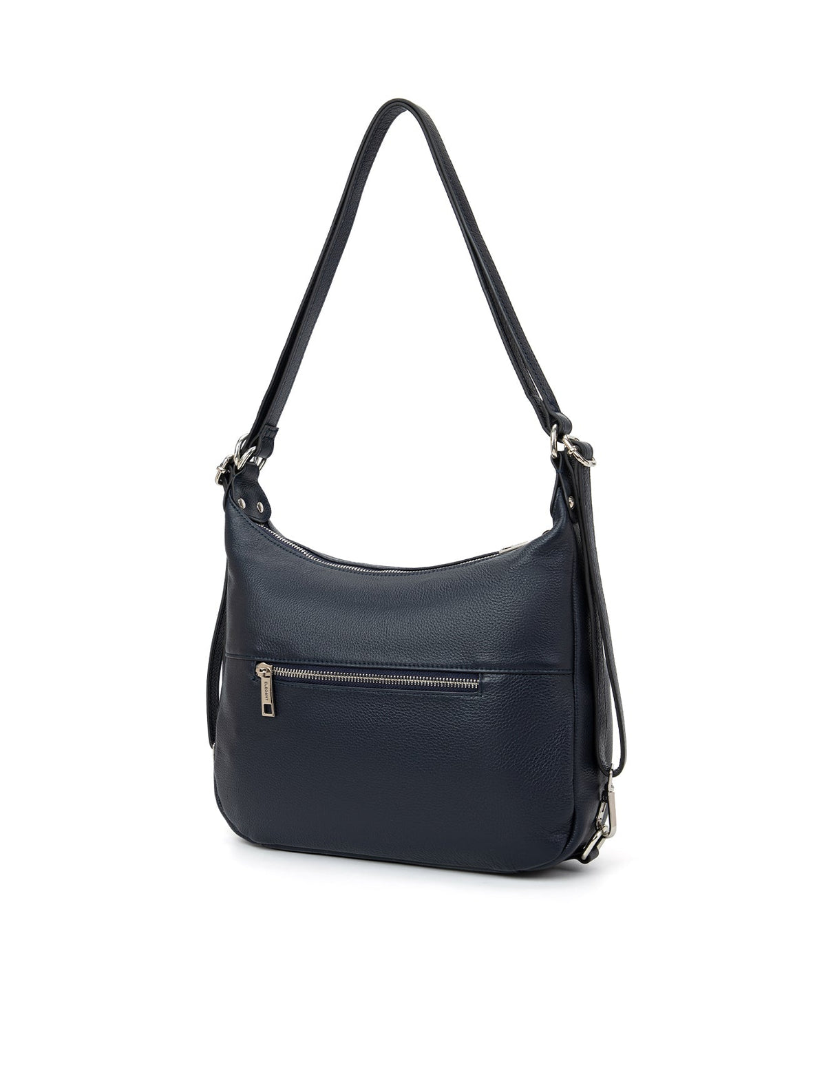 KAYLEIGH CONVERTIBLE LEATHER SHOULDER/BACKPACK-E1-0859-NVY