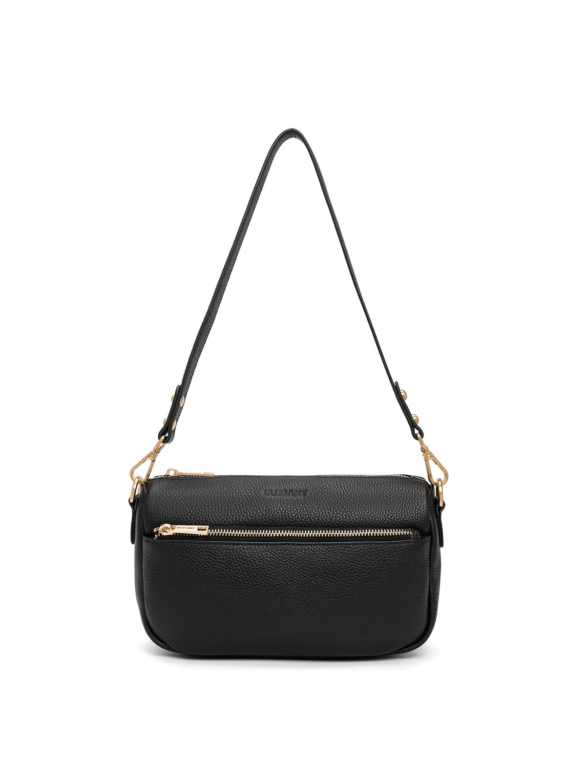 CARRIE LEATHER XBODY BAG- E1-0860-BLK
