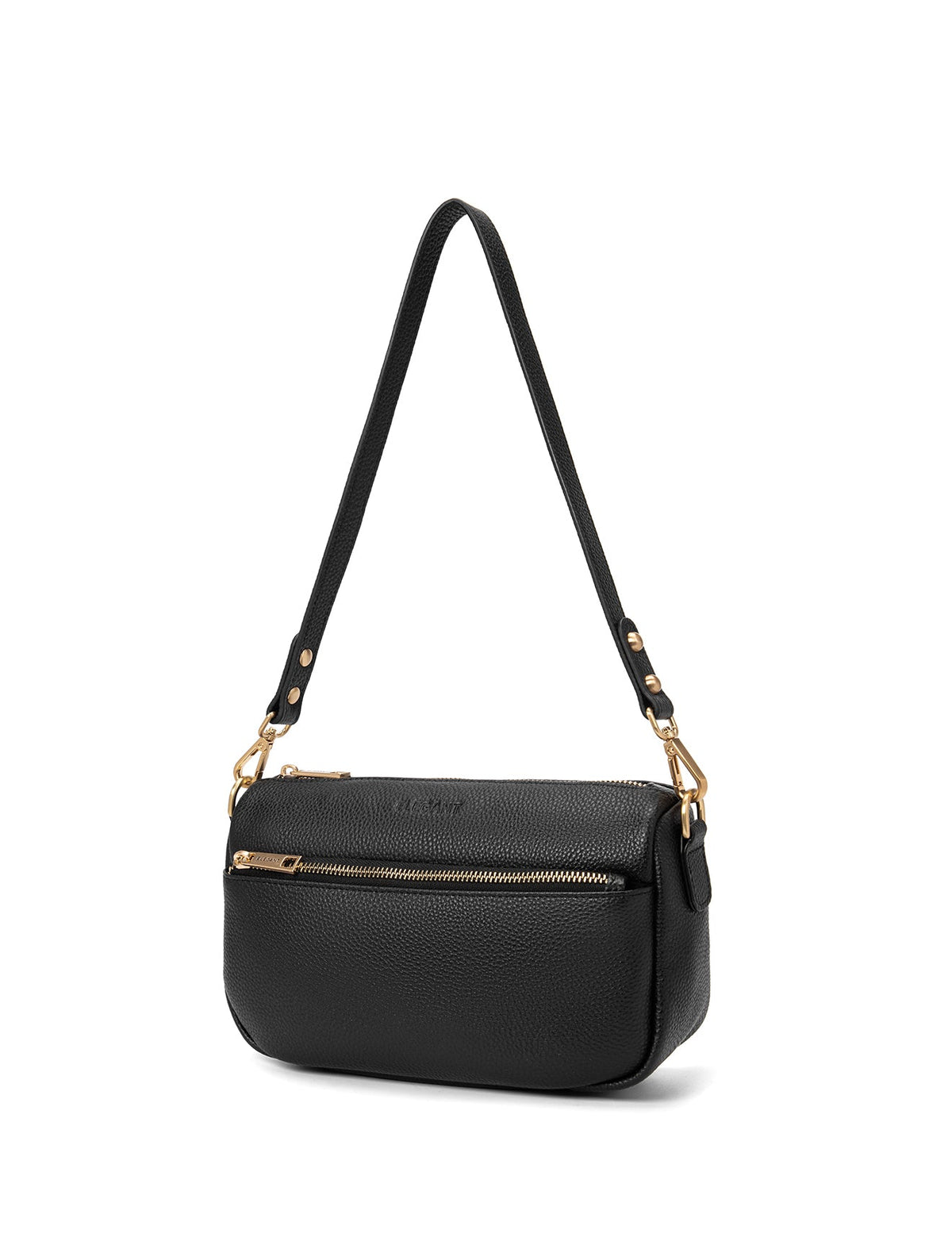 CARRIE LEATHER XBODY BAG- E1-0860-BLK