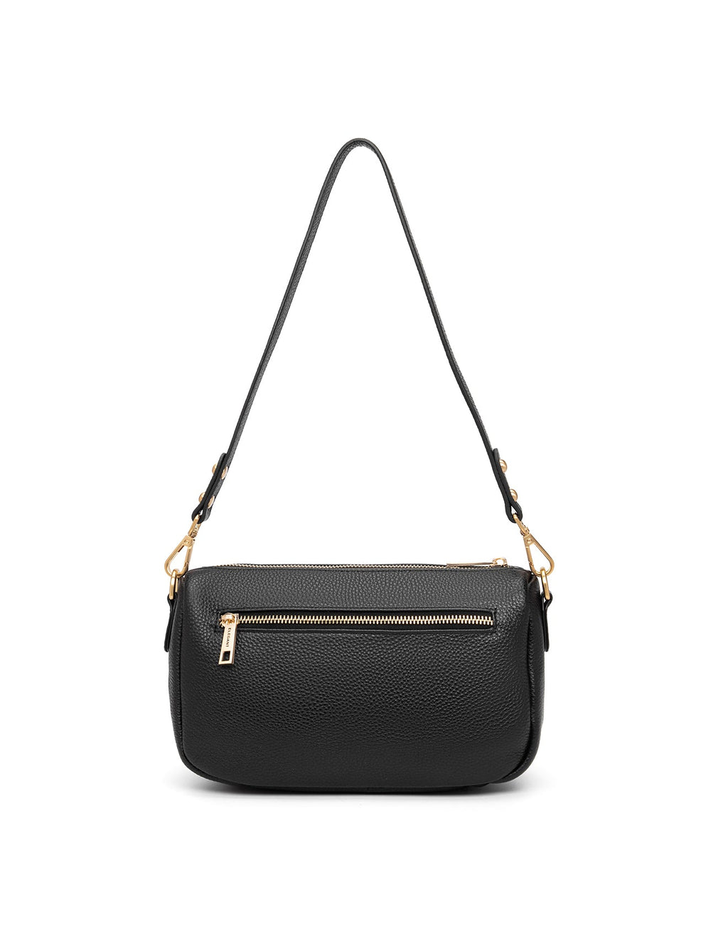 CARRIE LEATHER XBODY BAG- E1-0860-BLK