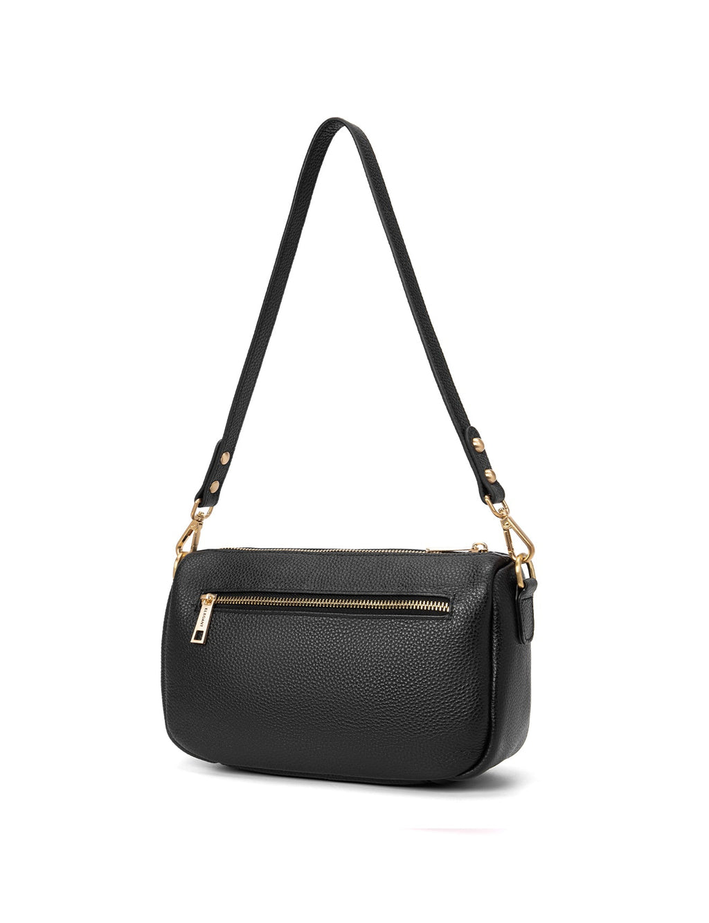 CARRIE LEATHER XBODY BAG- E1-0860-BLK