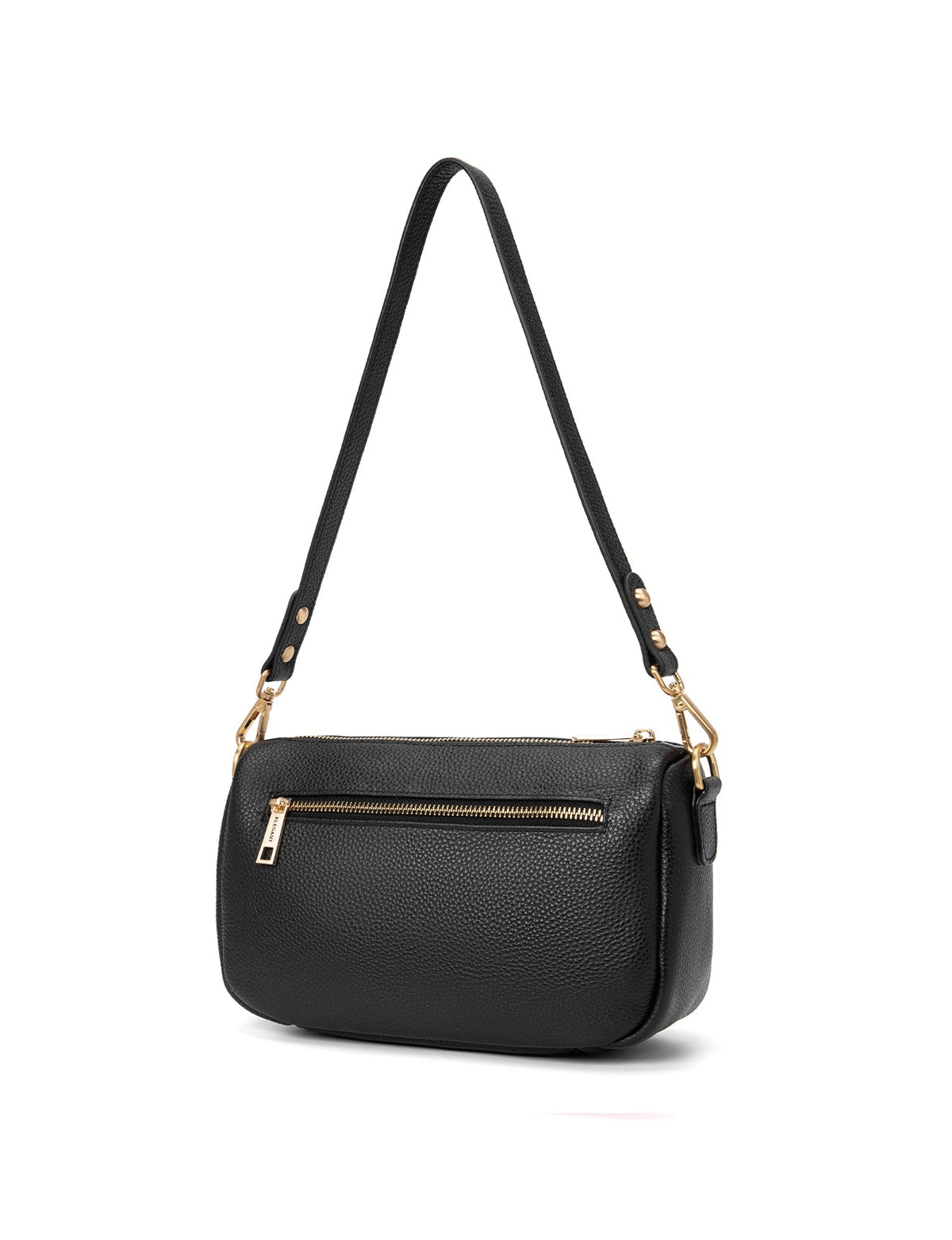 CARRIE LEATHER XBODY BAG- E1-0860-BLK
